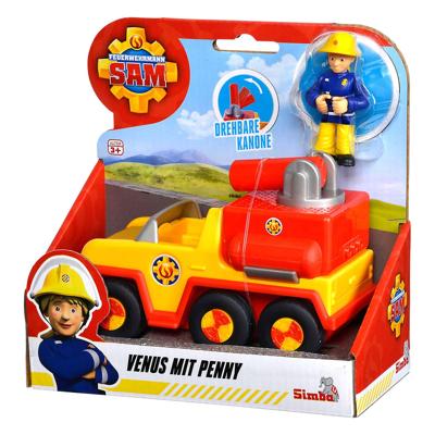 Simba Brandweerman sam venus brandweerauto met jenny figuur