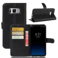 Samsung Galaxy S8 Wallet Case met Magnetische Sluiting - Zwart - thumbnail