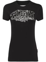 Philipp Plein t-shirt en coton à logo strassé - Noir - thumbnail