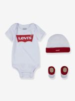 3-delige babyset Batwin van Levi's® wit - thumbnail