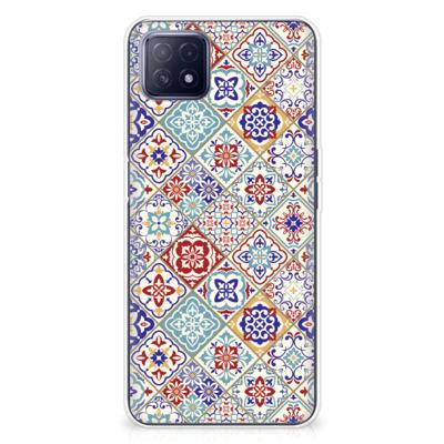 OPPO A53 5G | OPPO A73 5G | TPU | Siliconen hoesje | Tiles Color