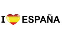 5x Landen sticker Spanje I Love Espana   -