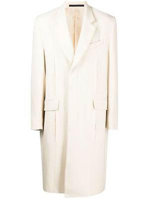 SONGZIO manteau droit à simple boutonnage - Blanc