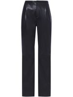 Proenza Schouler White Label pantalon en cuir artificiel à coupe droite - Noir