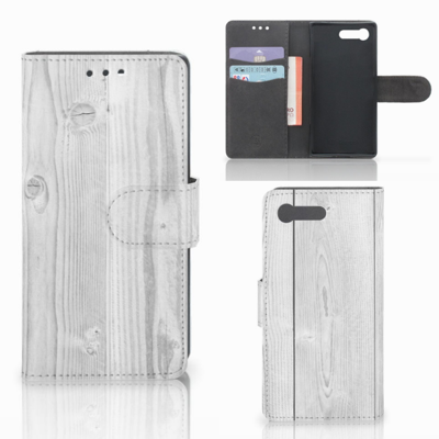 Sony Xperia X Compact | Book Style Case | White Wood