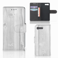 Sony Xperia X Compact | Book Style Case | White Wood