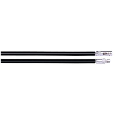 RUNPO stick zwart (middel) 5,5mm 2x1m 10044