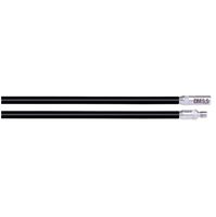 RUNPO stick zwart (middel) 5,5mm 2x1m 10044