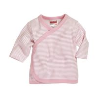 Playshoes Schnizler overslagshirt lange mouw gestreept roze Maat - thumbnail