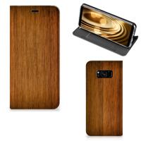 Samsung Galaxy S8 Book | Wallet Case | Donker Hout