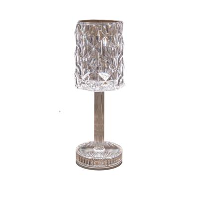 Lamp kristal led dimbaar incl. usb kabel 26x9 cm warm wit - Annas collection