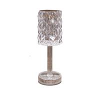 Lamp kristal led dimbaar incl. usb kabel 26x9 cm warm wit - Annas collection