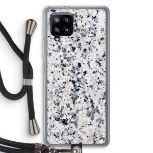 Gespikkelde marmer: Samsung Galaxy A42 5G Transparant Hoesje met koord