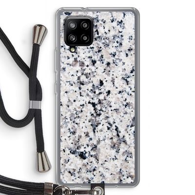 Gespikkelde marmer: Samsung Galaxy A42 5G Transparant Hoesje met koord