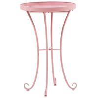 Beliani CAVINIA - Ronde tafel-Roze-IJzer