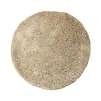 PTMD Jups Beige fabric handwoven carpet round S