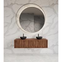 Onderkast Gliss Design Heronimus 140x45x35 cm 2 Laden Met Topplaat Walnut
