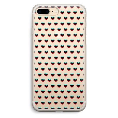 Hartjes: iPhone 7 Plus Transparant Hoesje
