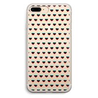 Hartjes: iPhone 7 Plus Transparant Hoesje