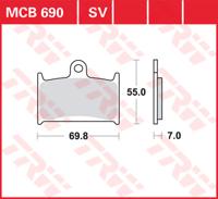 TRW Remblokken, en remschoenen voor de moto, MCB690SV Sinter street