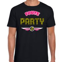 Foute party t-shirt - heren - zwart - foute party outfit/kleding