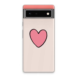 Hartje: Google Pixel 6 Transparant Hoesje