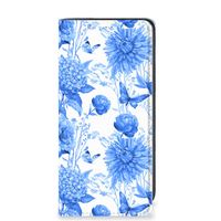 Smart Cover voor Samsung Galaxy A41 Flowers Blue
