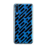 Zwarte vegen: Samsung Galaxy A50 Transparant Hoesje