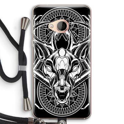 Oh Deer: HTC U Play Transparant Hoesje met koord