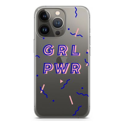 GRL PWR: iPhone 13 Pro Transparant Hoesje
