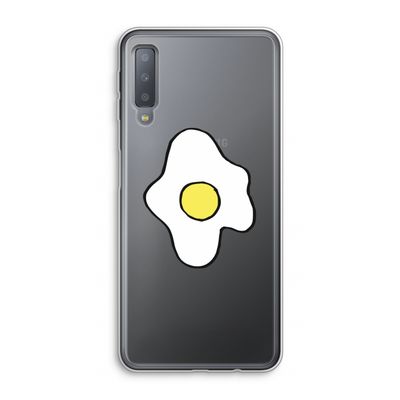 Spiegelei: Samsung Galaxy A7 (2018) Transparant Hoesje