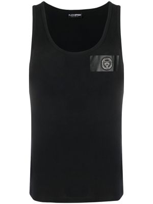 Plein Sport débardeur à patch logo - Noir
