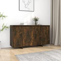 Dressoir 135x41x75 cm bewerkt hout gerookt eikenkleurig