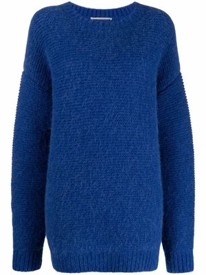 Stella McCartney pull oversize en maille - Bleu