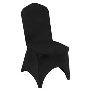 VEVOR 50 stuks, zwart stoelhoezen gemaakt van elastisch spandex voor klapstoelen, universele pasvorm, gebogen voorkant, afneembare en wasbare hoezen, voor bruiloft, vakantie, feest, feest