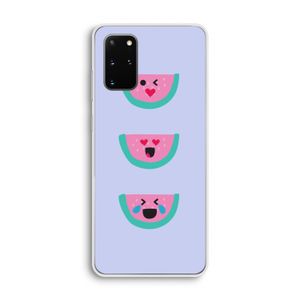 Smiley watermeloen: Samsung Galaxy S20 Plus Transparant Hoesje
