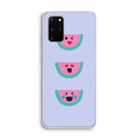 Smiley watermeloen: Samsung Galaxy S20 Plus Transparant Hoesje