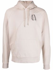 HELIOT EMIL hoodie zippé à lien de resserrage - Tons neutres