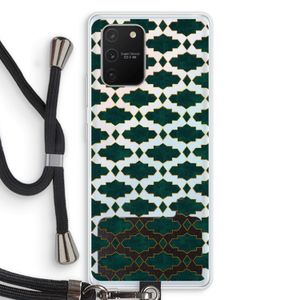 Moroccan tiles: Samsung Galaxy S10 Lite Transparant Hoesje met koord