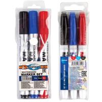 Whiteboard marker/stift - 6x stuks - multi - uitwisbaar - kantoor