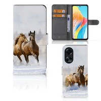 OPPO A98 5G Telefoonhoesje met Pasjes Paarden