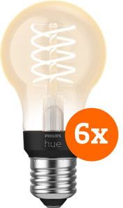 Philips Hue Filamentlamp White Standaard E27 - 2023 - 6-pack