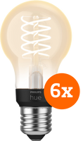 Philips Hue Filamentlamp White Standaard E27 - 2023 - 6-pack - thumbnail