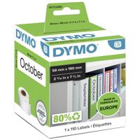 Etiket dymo labelwriter ordner 59x190 wit | 6 stuks