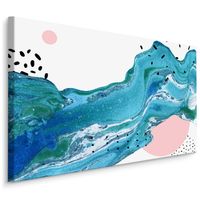 Schilderij -  Golven , Abstract  , Wanddecoratie , Premium print - thumbnail