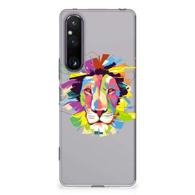 Sony Xperia 1 V Telefoonhoesje met Naam Lion Color Sony Xperia 1 V Telefoonhoesje met Naam Lion Color