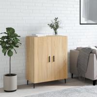 Dressoir 69,5x34x90 cm bewerkt hout sonoma eikenkleurig