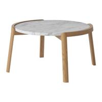 Bolia Mix Salontafel Medium - Wit / Marmer - Geolied Eiken