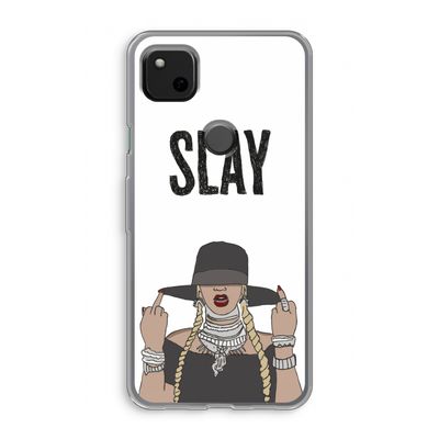 Slay All Day: Google Pixel 4a Transparant Hoesje