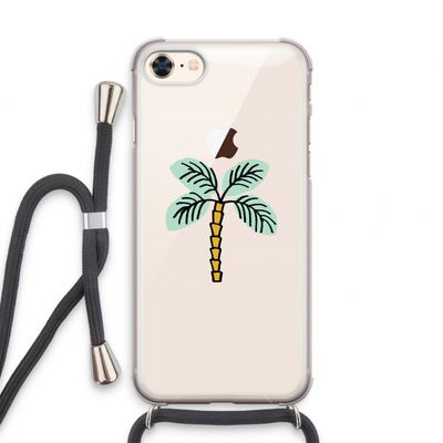 Palmboom: iPhone 8 Transparant Hoesje met koord
